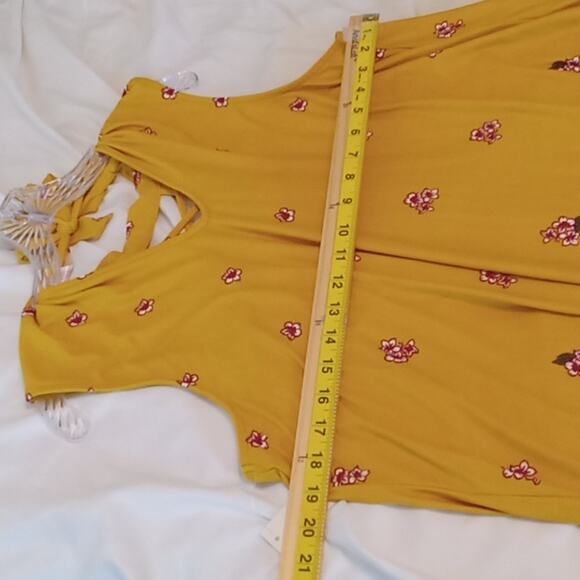 NWT Walmart Girls Sleeveless floral XXXL(21) dress. Summer, Beachy, Bright. - Picture 7 of 9